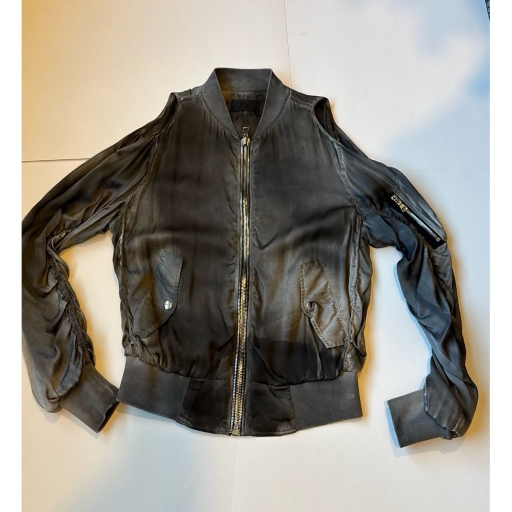 RtA Jester Cold Shoulder Bomber Jacket